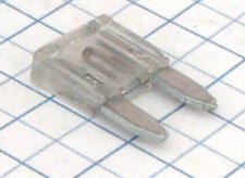 Mini nožová poistka 25A - biela