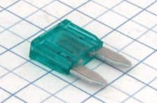 Mini nožová poistka 30A - zelená