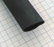 Zmršťovacia izolačná bužírka PBF Čierna 12,7/6,4mm - 1m