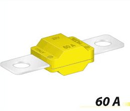 Autopoistka MIDI 60A žltá 30mm vzdialenosť skrutiek