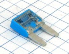 Mini nožová poistka 15A - modrá  - Biffi&Premoli