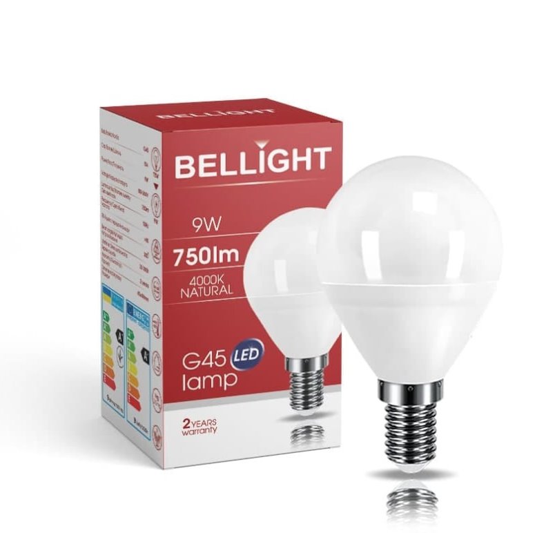 BELLIGHT LED 180-260V G45 9W E14 750lm neutrálna iluminačka