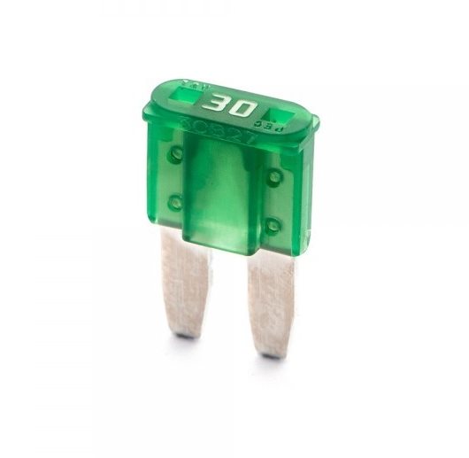 ELED Micro II úzka nožová poistka 30A - zelená