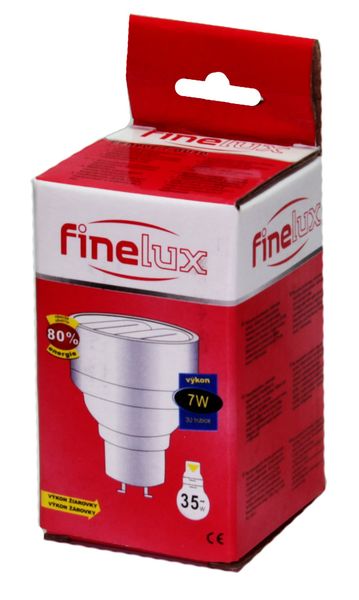 Finelux Žiarivka kompaktná 7W GU10 denná biela