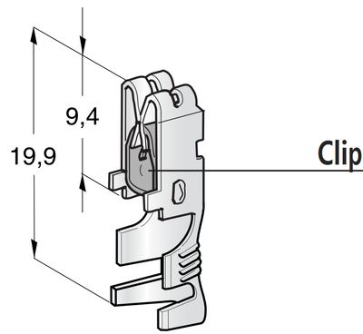 MTA Dutinka 4-6mm UNI F630 C/CLIP v pásoch